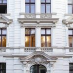 Fachada de un edificio protegido